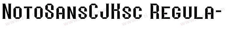 NotoSansCJKsc Regula字体转换
